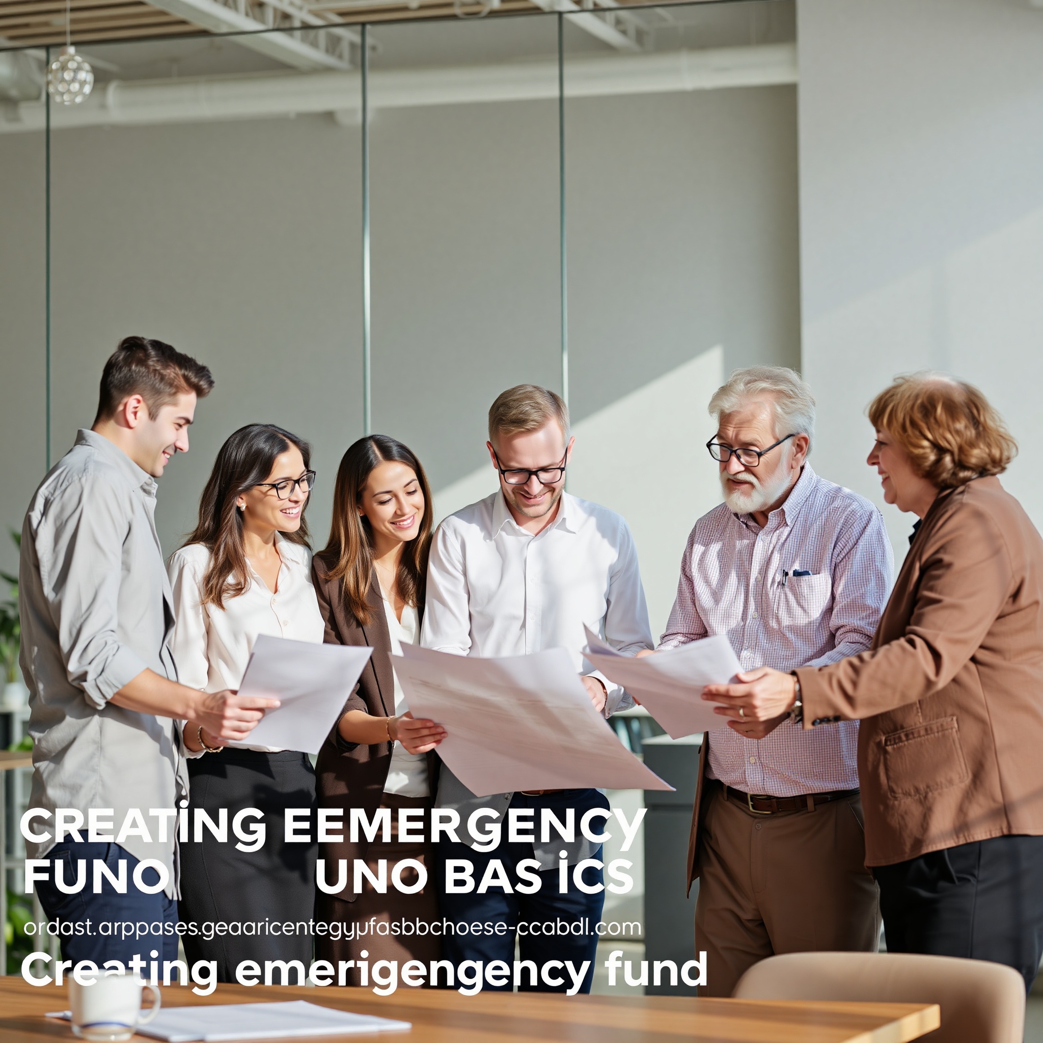 Professional illustration showing diverse people at different life stages with savings planning documents and financial goals